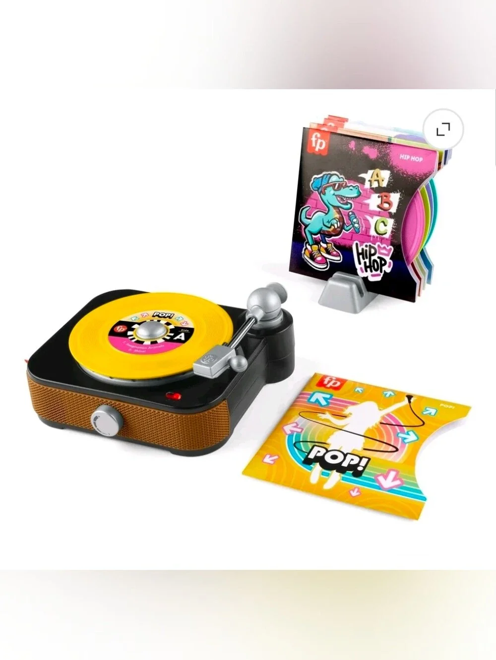 Fisher-Price Rockin’ Record Player Musical Toy with Turntable 5 Records boys gir